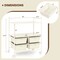 Multi-Purpose Storage Cart with 4 Drawers and Shelves Rolling Organization Solution for Home or Office